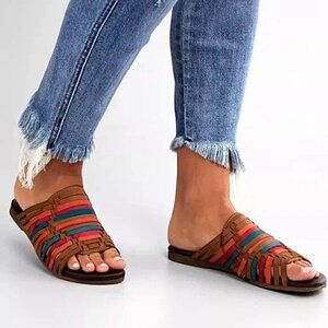 ROAN BY BED STU Marilee Slide Sandals - Leather (For Women) *New In Original Box